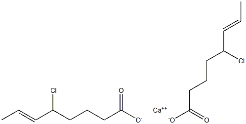 Bis(5-chloro-6-octenoic acid)calcium salt Struktur