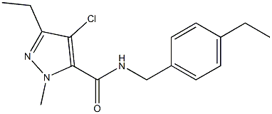  N-(4-Ethylbenzyl)-1-methyl-3-ethyl-4-chloro-1H-pyrazole-5-carboxamide