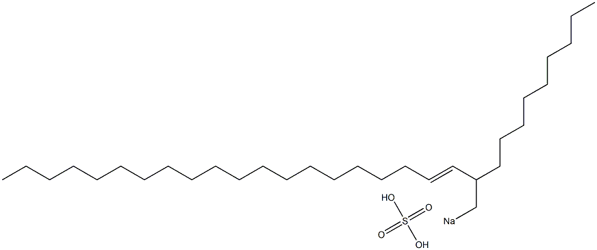 Sulfuric acid 2-nonyl-3-docosenyl=sodium ester salt,,结构式