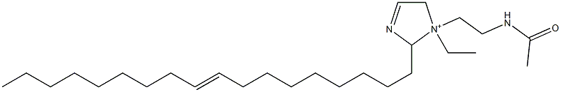 1-[2-(Acetylamino)ethyl]-1-ethyl-2-(9-octadecenyl)-3-imidazoline-1-ium Structure