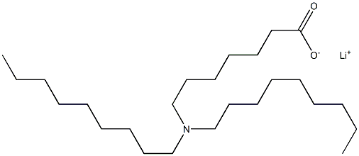 7-(Dinonylamino)heptanoic acid lithium salt 结构式