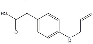 2-[4-(Allylamino)phenyl]propionic acid Structure