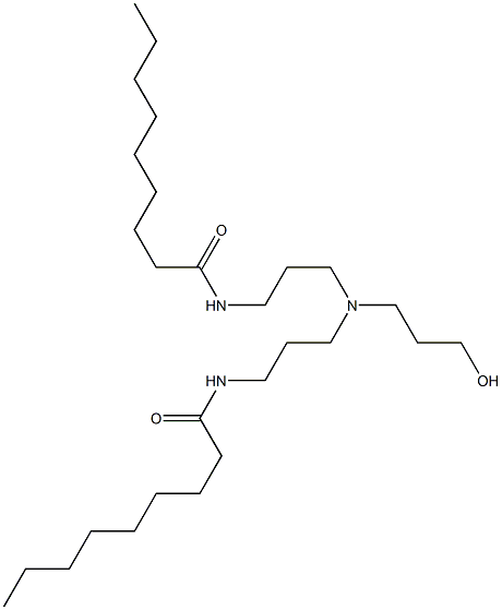 N,N'-[3-Hydroxypropyliminobis(3,1-propanediyl)]bis(nonanamide) Structure