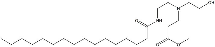 3-[N-(2-Hexadecanoylaminoethyl)-N-(2-hydroxyethyl)amino]propionic acid methyl ester Structure