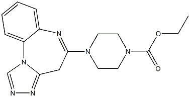 5-(4-Ethoxycarbonyl-1-piperazinyl)-4H-[1,2,4]triazolo[4,3-a][1,5]benzodiazepine