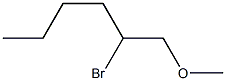 2-Bromo-1-methoxyhexane Struktur
