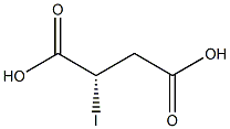 [S,(-)]-ヨードこはく酸 化学構造式