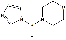 モルホリノ(1H-イミダゾール-1-イル)クロロホスフィン 化学構造式