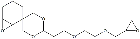 7,8-Epoxy-3-[2-[2-(glycidyloxy)ethoxy]ethyl]-2,4-dioxaspiro[5.5]undecane Structure