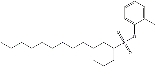 4-Pentadecanesulfonic acid 2-methylphenyl ester Struktur