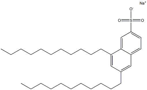 6,8-ジウンデシル-2-ナフタレンスルホン酸ナトリウム 化学構造式