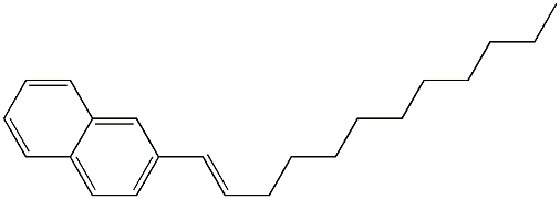 2-(1-ドデセニル)ナフタレン 化学構造式