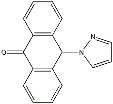 10-(1H-Pyrazol-1-yl)anthrone 结构式
