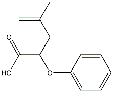 2-(Phenyloxy)-4-methyl-4-pentenoic acid Structure