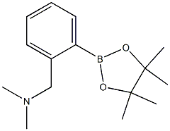 4,4,5,5-Tetramethyl-2-[2-(dimethylaminomethyl)phenyl]-1,3,2-dioxaborolane,,结构式