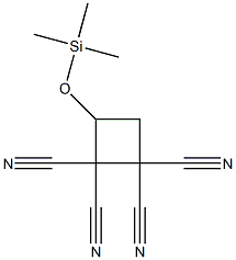 3-(Trimethylsiloxy)cyclobutane-1,1,2,2-tetracarbonitrile 结构式