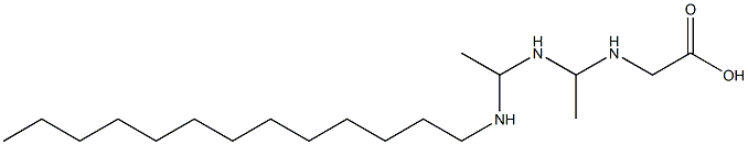 N-[1-[1-(Tridecylamino)ethylamino]ethyl]glycine Structure