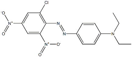 6-Chloro-2,4-dinitro-4'-(diethylamino)azobenzene Structure