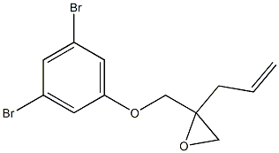 3,5-Dibromophenyl 2-allylglycidyl ether Struktur