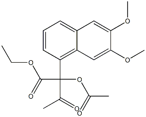 2-(6,7-Dimethoxy-1-naphtyl)-2-acetoxy-3-oxobutyric acid ethyl ester|