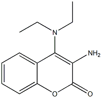 3-Amino-4-diethylamino-2H-1-benzopyran-2-one,,结构式