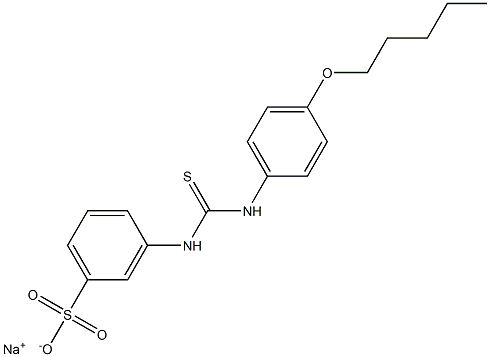 m-[3-[p-(Pentyloxy)phenyl]thioureido]benzenesulfonic acid sodium salt|