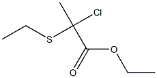 2-Chloro-2-(ethylthio)propionic acid ethyl ester,,结构式