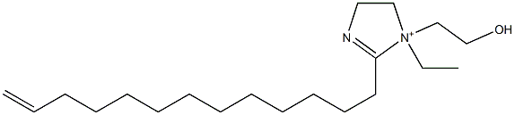 1-Ethyl-1-(2-hydroxyethyl)-2-(12-tridecenyl)-2-imidazoline-1-ium Struktur