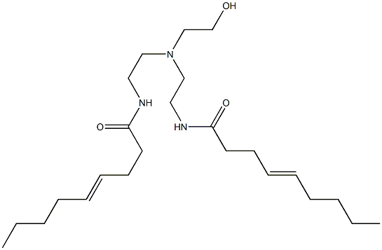 N,N'-[2-Hydroxyethyliminobis(2,1-ethanediyl)]bis(4-nonenamide) Structure