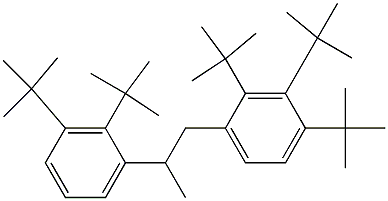 1-(2,3,4-Tri-tert-butylphenyl)-2-(2,3-di-tert-butylphenyl)propane Structure