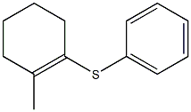1-(Phenylthio)-2-methyl-1-cyclohexene Structure