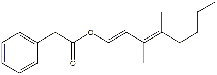  Phenylacetic acid 3,4-dimethyl-1,3-octadienyl ester