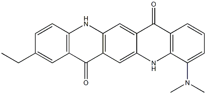 4-(Dimethylamino)-9-ethyl-5,12-dihydroquino[2,3-b]acridine-7,14-dione