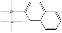 1-(2-ナフチル)-1,1,2,2,2-ペンタメチルジシラン 化学構造式