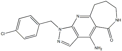  4-Amino-1-(4-chlorobenzyl)-6,7,8,9-tetrahydro-1,2,6,10-tetraazacyclohept[f]inden-5(1H)-one