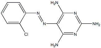 5-(o-Chlorophenylazo)-2,4,6-pyrimidinetriamine 结构式