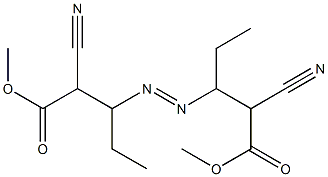 3,3'-アゾビス(2-シアノ吉草酸)ジメチル 化学構造式