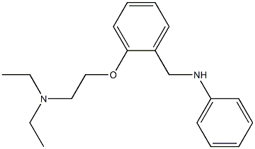 N-Phenyl-o-[2-(diethylamino)ethoxy]benzylamine,,结构式