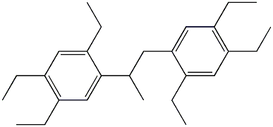 2,2'-(1,2-Propanediyl)bis(1,4,5-triethylbenzene) 结构式