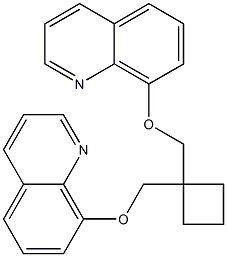 1,1-Bis[(8-quinolinyloxy)methyl]cyclobutane Structure