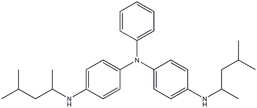 N,N-Bis[4-(1,3-dimethylbutylamino)phenyl]benzenamine 结构式