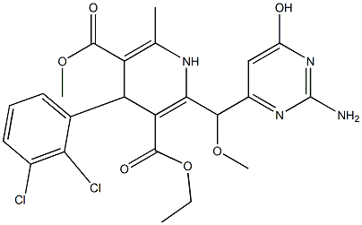 2-[(2-Amino-6-hydroxy-4-pyrimidinyl)methoxymethyl]-4-(2,3-dichlorophenyl)-1,4-dihydro-6-methylpyridine-3,5-dicarboxylic acid 3-ethyl 5-methyl ester