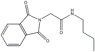 N-Butyl-1,3-dioxo-2-isoindolineacetamide 结构式