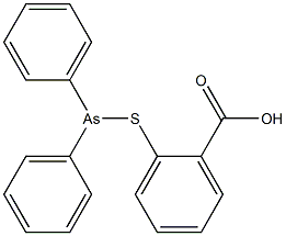 o-[(Diphenylarsino)thio]benzoic acid Structure