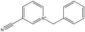 1-Benzylpyridinium-3-carbonitrile Struktur