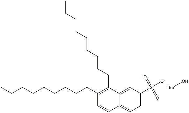 7,8-Dinonyl-2-naphthalenesulfonic acid hydroxybarium salt Structure