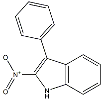 3-Phenyl-2-nitro-1H-indole,,结构式