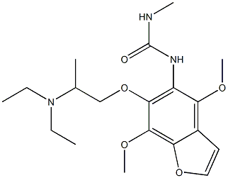 1-[4,7-Dimethoxy-6-[2-(diethylamino)propoxy]benzofuran-5-yl]-3-methylurea