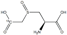 S-[Carboxy(13C)methyl]-L-cysteine S-oxide,,结构式