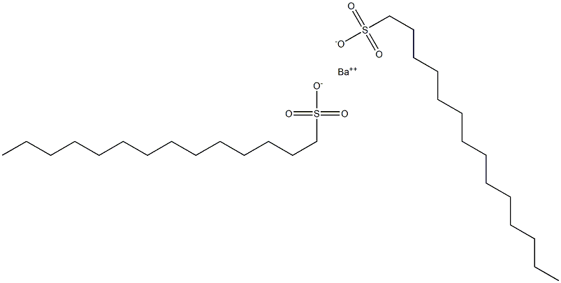 Bis(tetradecane-1-sulfonic acid)barium salt 结构式